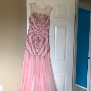 pink prom dress